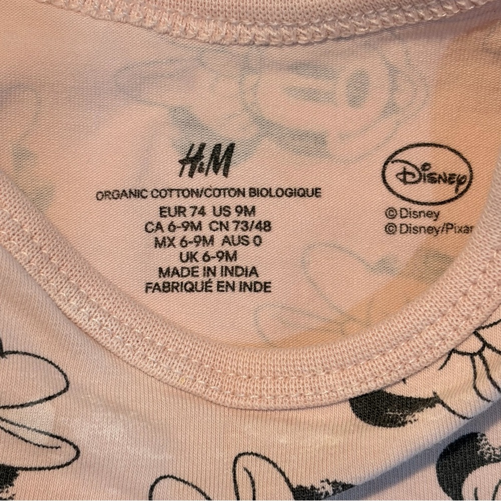 Disney 6-9M Pink Minnie Mouse Onesie - Picture 4 of 4